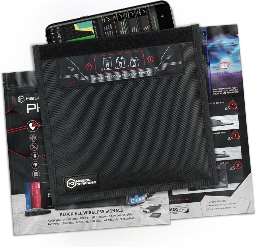 Mission Darkness Faraday Bag for Phones