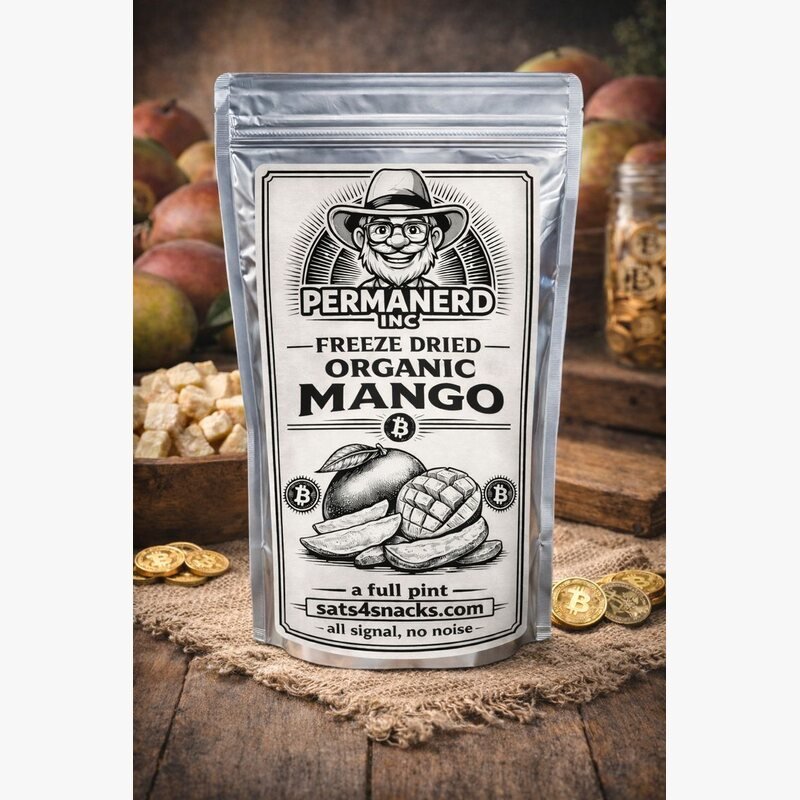 Organic freeze-dried mango from Sats 4 Snacks